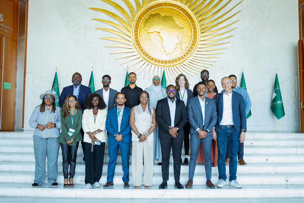 Engineer in a data center checking systems