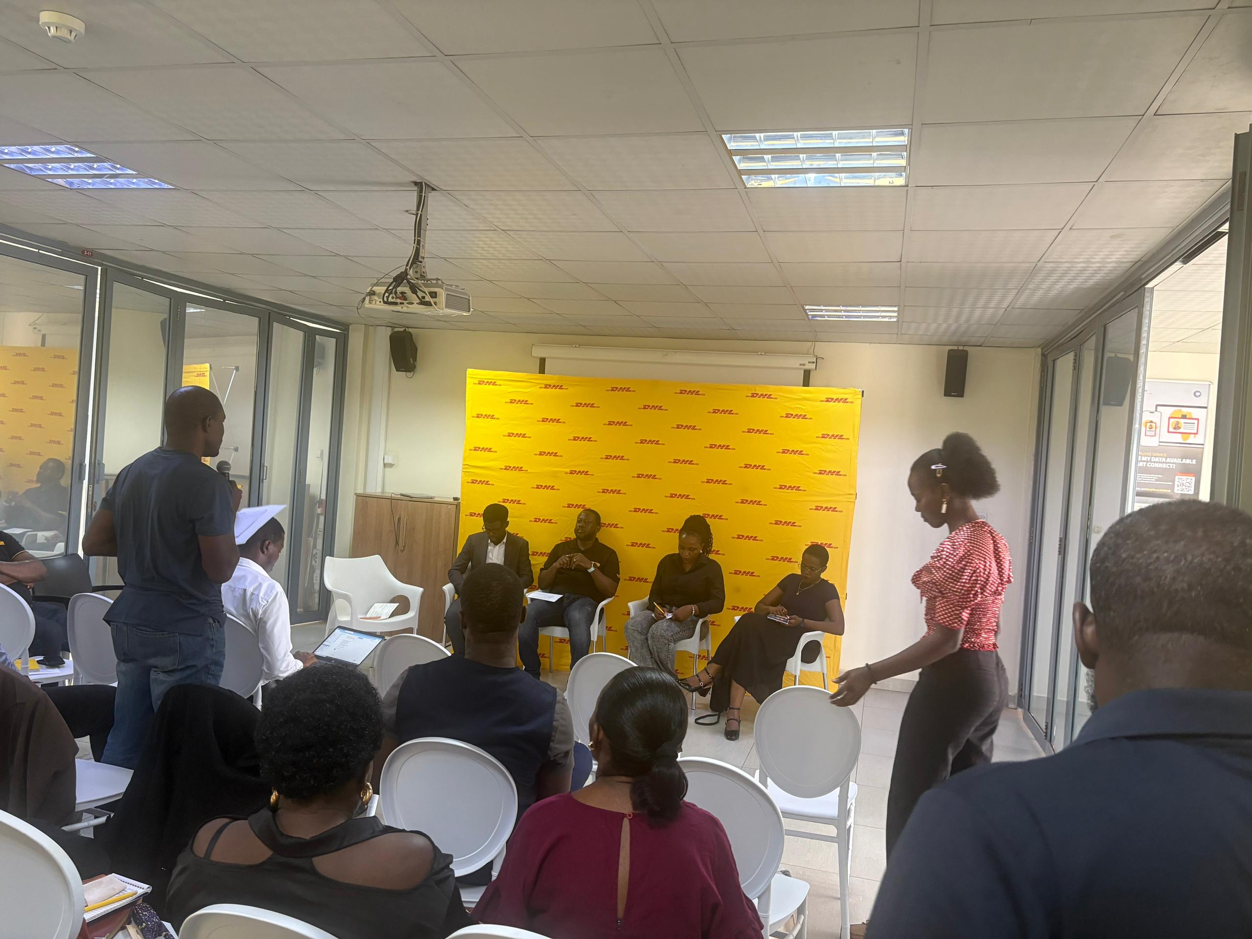 Team showing unity with hands together